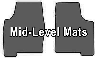 1996-1998 Land Rover Discovery Mid-level 2 Pc Custom Front Mats Mid-Level Cruiser Mat Color: Torch Red