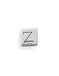 MMA Silver - Oxidized z Cube Bead