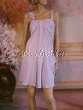 $2735 New PRADA Lavender Silk Petal Pocket Dress 42 / 8