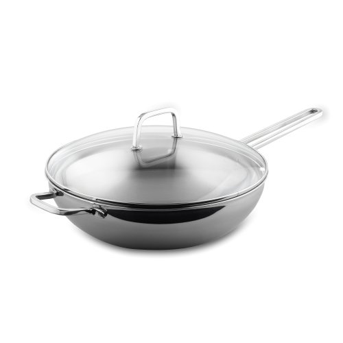 Berndes 47879 Frozen Cashmere Stielwok mit Glasdeckel 