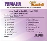 Smart Pianosoft 3.5 Diskette Back in the U.S.-Live 2002 Paul McCartney (2 disk set)