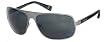Tres Noir Shiny Gunmetal BARRACUDA Sunglasses w/ Smoke Lens