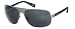 Tres Noir Shiny Gunmetal BARRACUDA Sunglasses w/ Smoke Lens