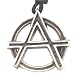 Anarchy Rocking Pewter Pendant Necklace