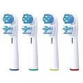 4 x REPLACEMENT TOOTHBRUSH HEADS COMPATIBLE FOR BRAUN ORAL B DUAL (1 x 4pk), compatible with Oral B Triumph Professional Care 9000 series Oral B Vitality Precision Clean, Sensitive Clean,White Clean Oral B, Advance Power 400/900 Oral B, Professional Care 5000/ 6000 /7000 /8000, Oral B Dual Clean, "same day shipping"