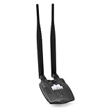 Etekcity USB Wireless Wi-Fi Network Adapter with Dual 6 dBi Antennas - 802.11 B/G/N 300Mbps