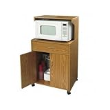 Lorell Microwave Double Shelf Cart