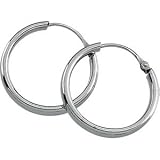 Platinum Hoop Earring