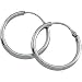 Platinum Hoop Earring