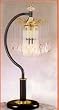 BEAUTIFUL NEW CRYSTAL DESIGN TABLE LAMP IN BLACK