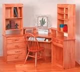 Office Desks Heirloom Solid Pine, Shaker Left Side ONLY Heirloom Stain