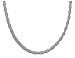 14k White Gold Beaded Mesh Necklace, 17
