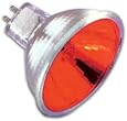 Ushio 1000582 - FND/FG JR12V-50W/SP12/FG/Red - 50 Watt Red MR16 Spot Light Bulb