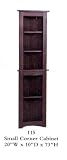 Small Corner Cabinet - Primitive Plum
