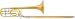 Conn 88H Symphony Series F Attachment Trombone, Silver Sterling Bell Gold Trim