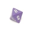 Chessex Opaque 16mm Purple and white d8