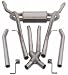 Automotive : MagnaFlow 15896 Stainless Steel 2.5" Dual Crossmember - Back Exhaust System