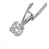 0.75CT ROUND DIAMOND SOLITAIRE PENDANT 14k GOLD CERTIFI