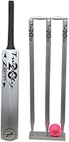 ZIGMA 20 -Twenty Wooden Cricket Set Silver (Size 6)