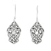 Celtic Love Knot Lovebird Dangle Earrings in Sterling Silver, #8073