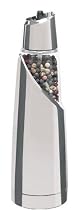 Trudeau Graviti Battery-Operated Electric Pepper Mill, Chrome