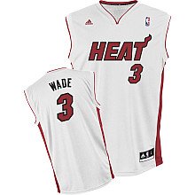 Dwyane Wade White Adidas NBA Revolution 30 Replica Miami Heat Youth Jersey