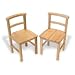Children's Two-Chair Set - Natural Finish