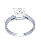 EGL Certified 1.01ct D/VS2 Princess Cut Diamond Engagement Ring in Platinum