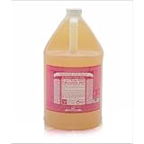 DR. BRONNER'S MAGIC SOAPS Organic Castile Liquid Soap Rose 1 GAL