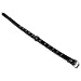 Dog Faux Leather Collar 450mm x 22mm Black The stainless steel D-ring is welded
