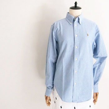 (ラルフローレン) Ralph Lauren レディース クラシックフィット オックスフォード ボタンダウン シャツ [並行輸入品]