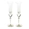 Heart-to-Heart Champagne Flutes