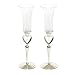 Kitchen & Housewares : Heart-to-Heart Champagne Flutes