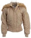 Southpole Fun Fur Hooded Bomber Jacket WHITE Medium Juniors