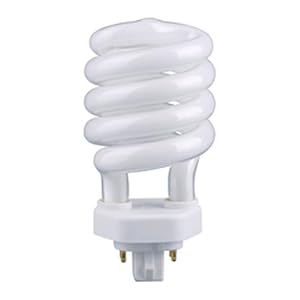 13 Watt Compact Fluorescent Spiral Light Bulb 60 Watt Equivalent GX24q-1 Base by Eiko