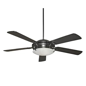 Savoy House 52-BRG-5-BS Colleyville 1 Light 5 Blade Ceiling Fan in Satin Nickel with White... by Savoy House