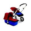 Bugaboo Cameleon Stroller Blue Base, Red Canvas Fabric NEW!
