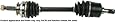 Cardone Select 66-3360 New CV Axle (Drive Axle)
