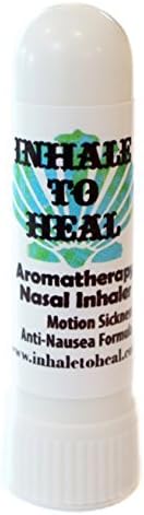 Inhale to Heal Motion Sickness Vertigo Anti-nausea Formula Aromatherapy Nasal Inhaler by Inhale to Heal