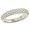 3 Row Pave Diamond Wedding Band Diamond .61cttw
