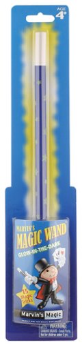 'Magician's Magic Wand' Glow-In-The-Dark 13 inch long wand includes bonus secret magic gimmicks and instructions for 15 mystifying tricks *Great Gift Idea for your little Harry Potter magician*