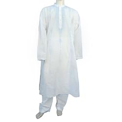 Men Spring Fashion Kurta Pajama Long Sleeve Cotton Dress Chest 52 inches (chgkp169)