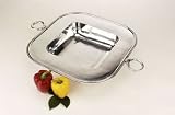 Large Sqare Tray, Pewter