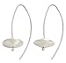 Earrings, 'Tribute' 1" W 2" L
