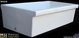 Whitehaus WHQ536 Single Bowl Fireclay 36'' Farmhouse Apron Kitchen Sink
