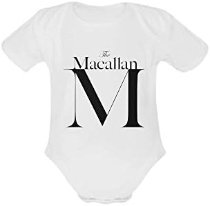 Findom Unisex Macallan White Baby Powder Organic Short Sleeve One Piece 24months