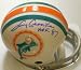 Larry Csonka Autographed/Hand Signed Miami Dolphins 2bar Throwback Mini Helmet HOF87