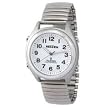 Reizen Atomic Talking Watch - White Face with Black Numbers
