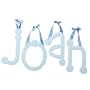 Blue Gingham Hanging Letter