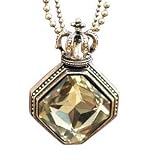 New Arrival Vintage Crown Crystal Pendant Long Necklace Anniversary/birthday Gifts